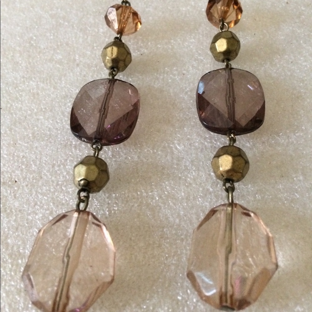 Long lucite earrings